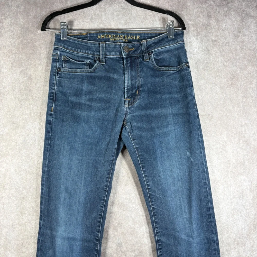 American Eagle Jeans Men 30X34 Blue Original Straight Extreme Flex Stretch Denim